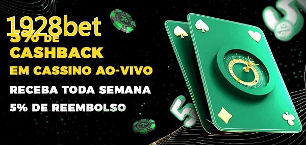 Promoções do cassino ao Vivo 1928bet